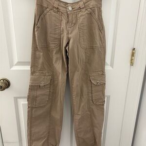 Garage Tan Cargo Pants with Relaxed Fit